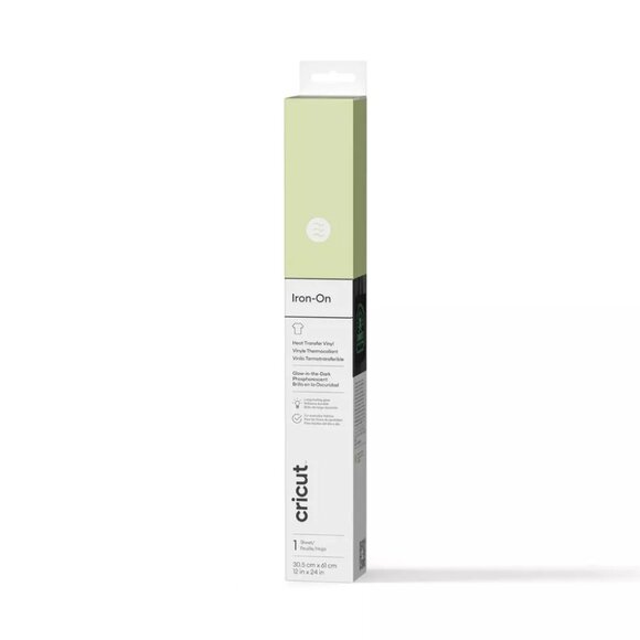 Cricut Glow in the Dark 12"X24" Iron-on Vinyl White - Picture 1 of 15